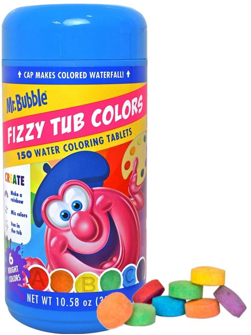 미스터버블 피지 텁 칼라즈 유아 입욕 물감 케이스형, 300g, 1개