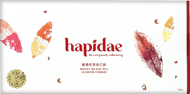 hapidae 蜜香紅茶杏仁餅, 220g, 1盒