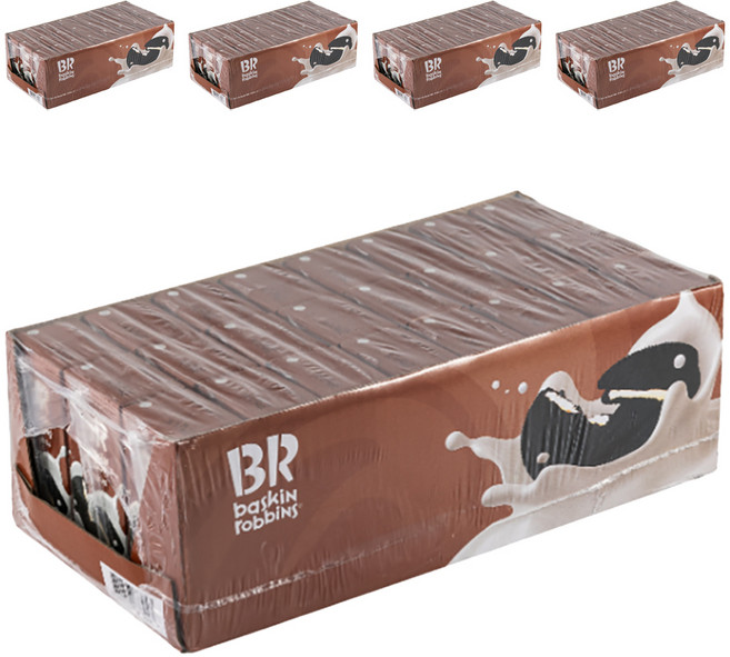 배스킨라빈스 쿠키앤크림 우유, 190ml, 120개