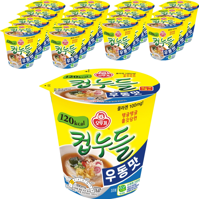 오뚜기 컵누들 우동맛 38.1g, 15개