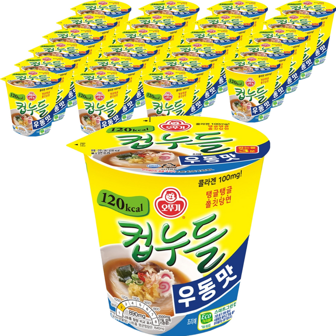 오뚜기컵누들 우동맛 38.1g, 24개