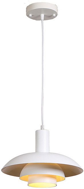 honey comb 北歐風飛碟餐廳吊燈 kc2277-65 簡約現代 吊線可調 金屬烤漆, 白色