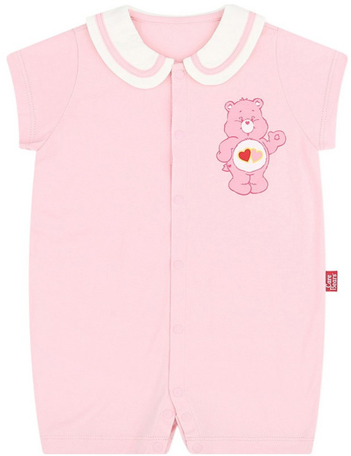 Care Bears 嬰幼兒用 Care Bears 有機海軍領短袖包屁衣