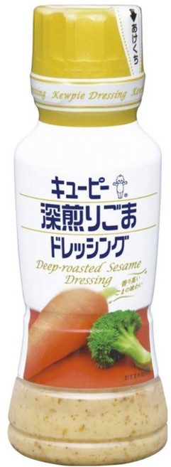 kewpie QP 深煎胡麻醬 日本原裝進口 烘烤芝麻 濃郁香氣 清爽滑順 微酸香甜, 180g, 1瓶