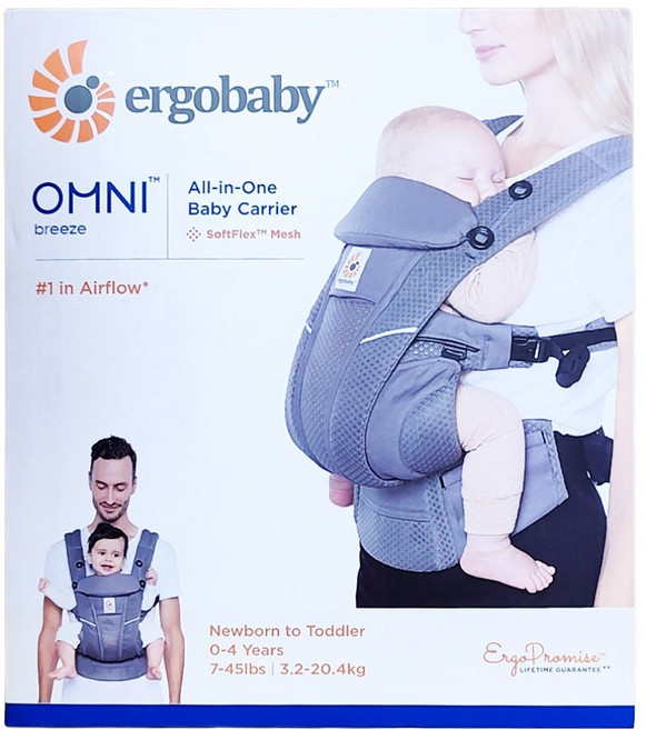 ergobaby 全階段四式透氣嬰兒背帶, 石墨灰