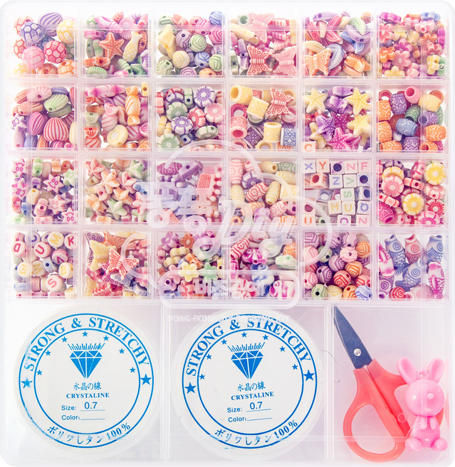 핑키코스메틱 DIY 퐁퐁 비즈공예 세트, A09-라인, 1세트