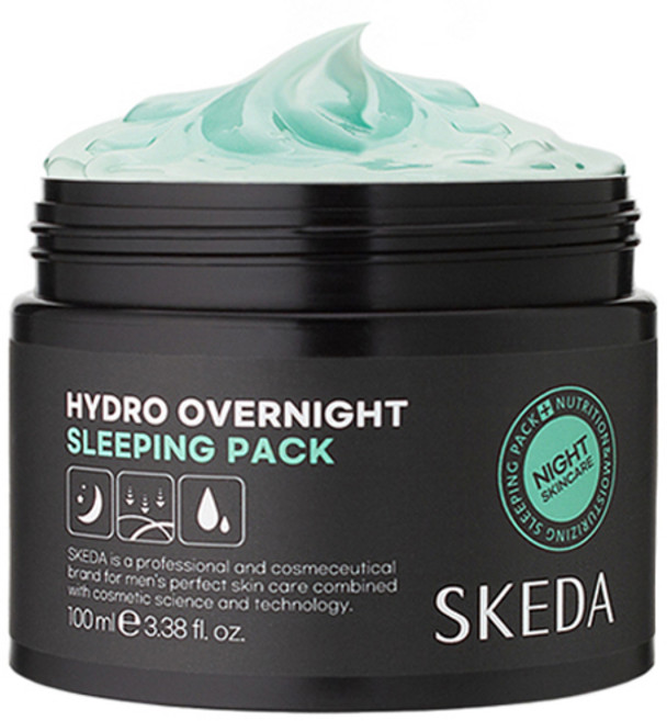 스케다 하이드로 오버나이트 수면팩, 100ml, 1개