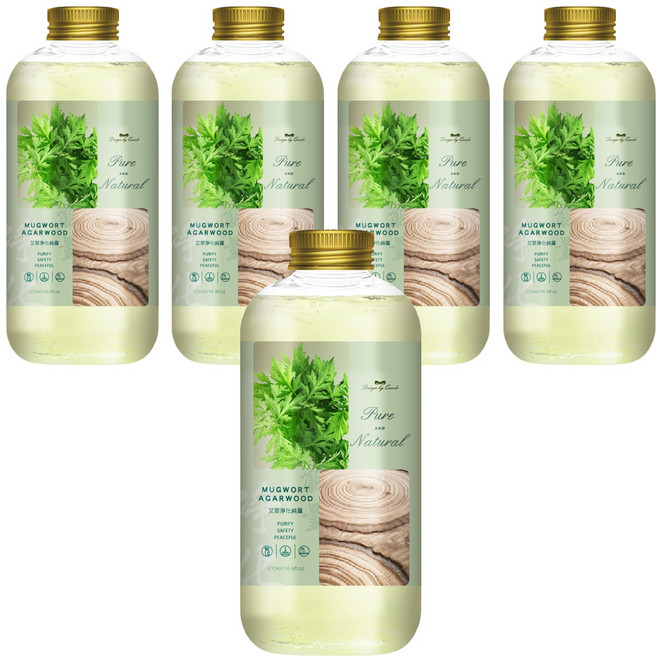 QUNDO 康朵 艾草淨化純露王, 500ml, 5瓶