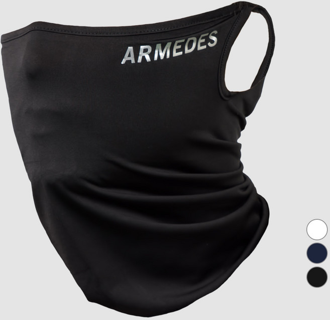 아르메데스 사계절 귀걸이 스포츠 마스크 AR-21, 블랙, 1개