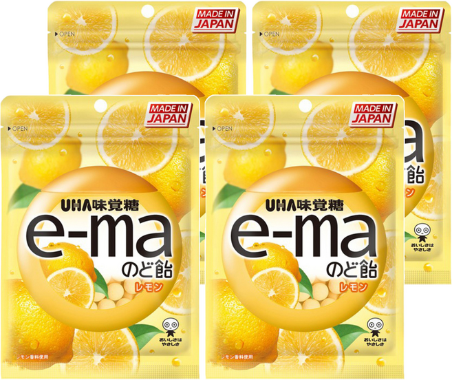 e-ma UHA 味覺糖 檸檬味, 50g, 4包