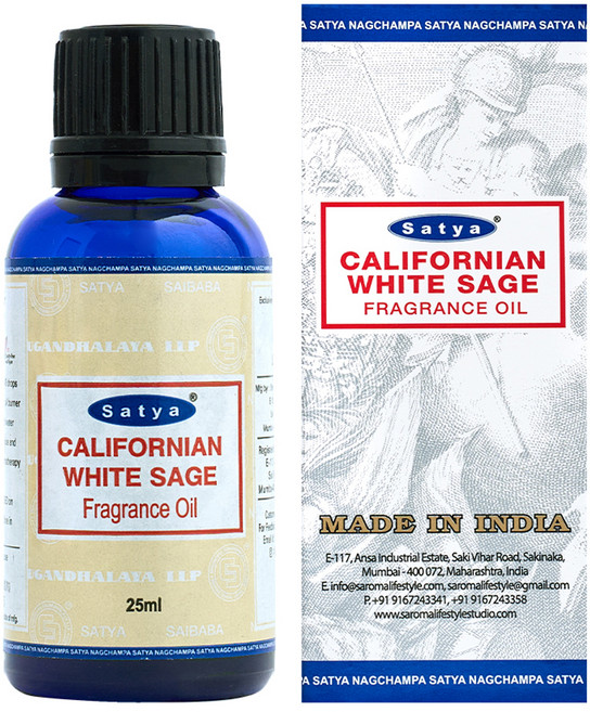 NAG CHAMPA KOREA 線香香氛精油, 1個, 白鼠尾草, 25ml