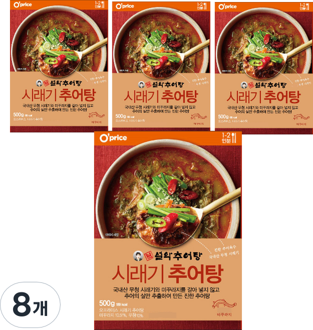 오프라이스 남가네 설악 추어탕, 8개, 500g
