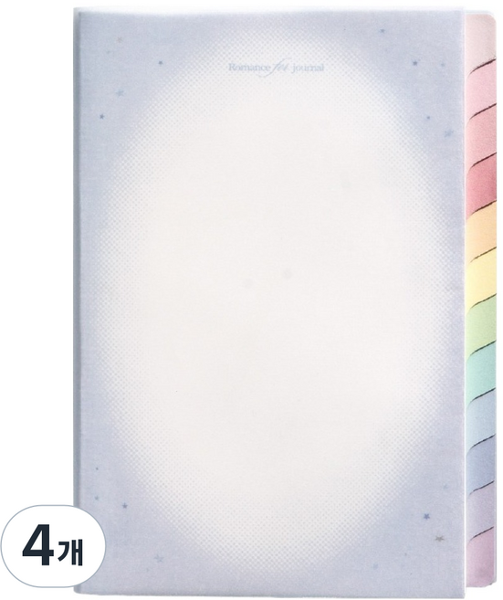 lucalab Romance for Journal 萬年手帳, 藍色, 4個