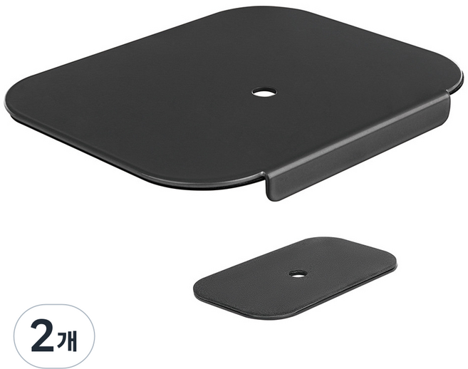 카멜마운트 고중량 모니터암 클램프 홀타입 모니터암 보강판 MPK1, 블랙, 2개