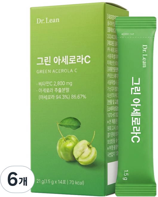 닥터린 그린 아세로라C 14p, 6개, 21g