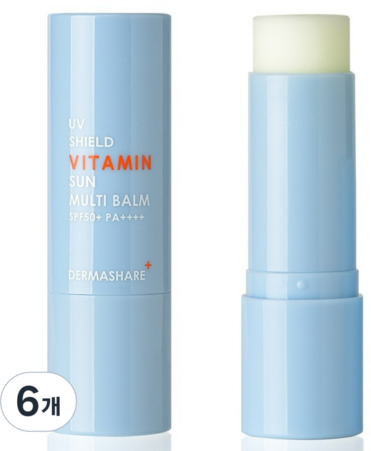 DERMASHARE UV Shield維他命防曬棒, 11g, 6個