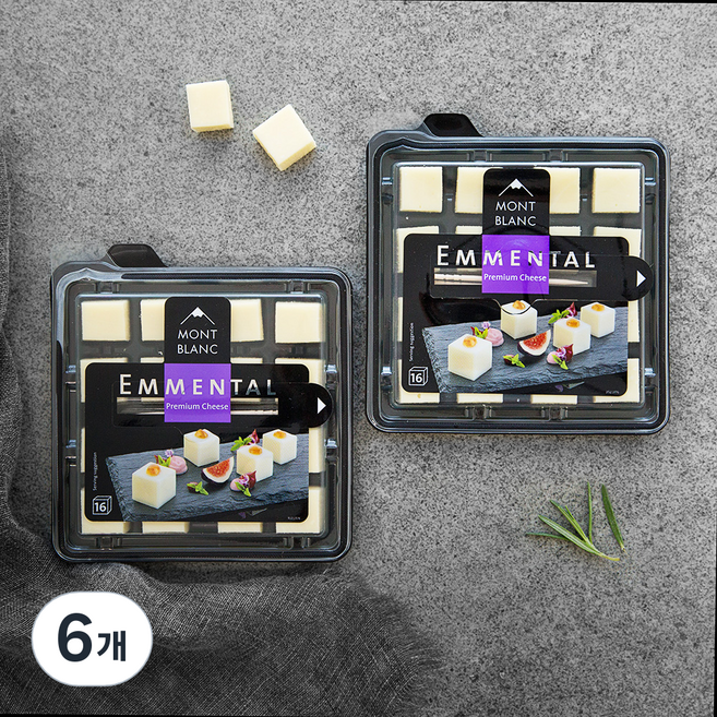 몽블랑 에멘탈 큐브 치즈, 100g, 1개입, 6개