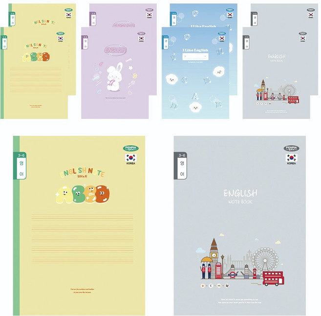 펜피아 800 3-6 영어 초등노트, 랜덤발송, 10개