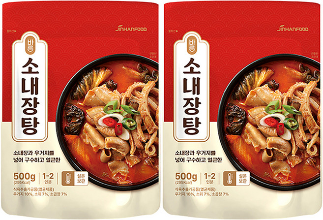 진한식품 바른 소내장탕, 500g, 2개