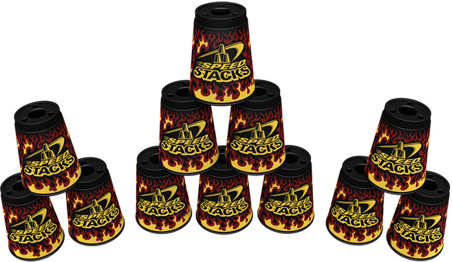 스피드스택스 프리미엄 스탠다드 컵, 블랙프레임, 1세트