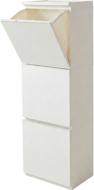 프로메이드 그란데 모던 3단 정리함 120L, 스모키화이트