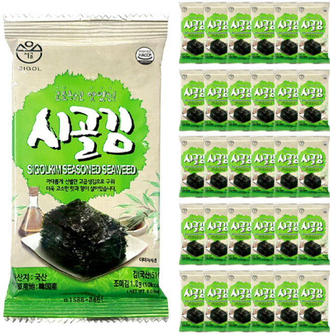 시골 미니 도시락김, 1.8g, 240개