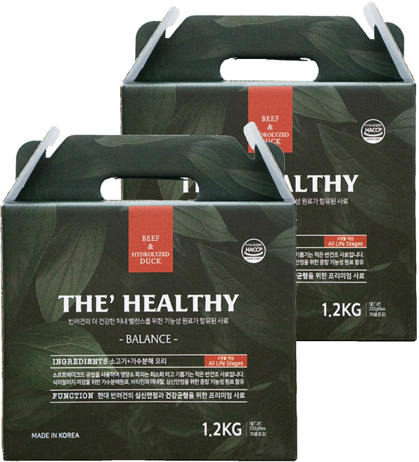 이수펫 전연령 강아지 더 헬씨 밸런스 반건조 소프트사료, 소, 1.2kg, 2개