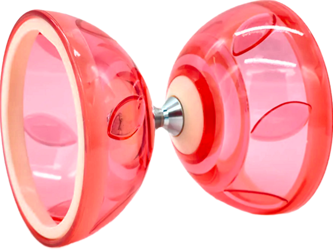 AFAMIC 艾法 LED初學發光長軸軟式三培鈴學生扯鈴 305g 直徑12.7cm 高度14.7cm, 紅色, 1組