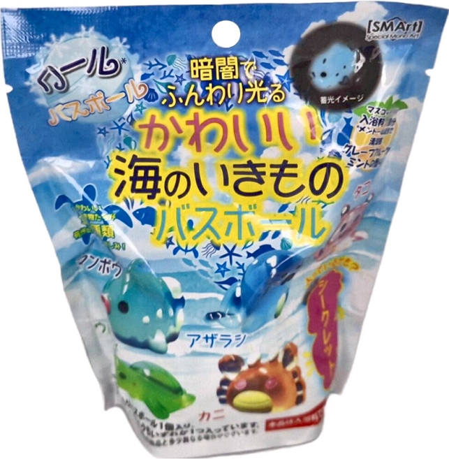 Special Mono Art 海洋動物發光沐浴球 745985, 100g, 1個