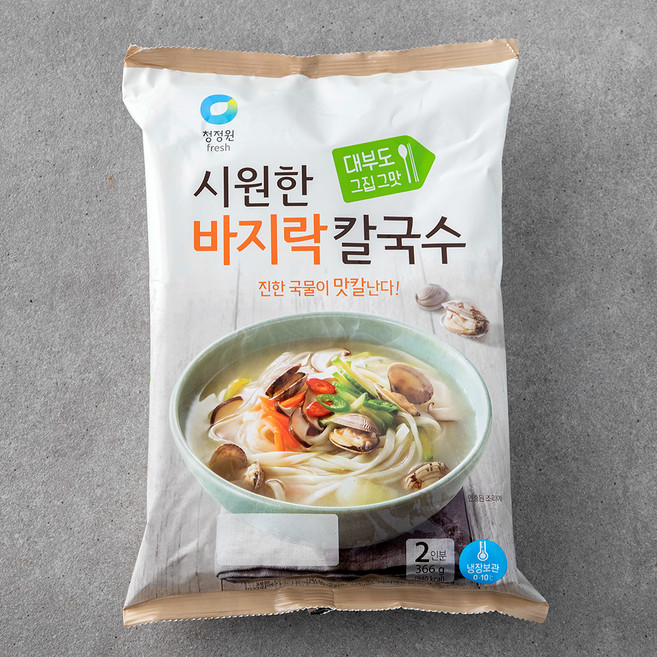 대상 바지락칼국수 2인분, 366g, 1개