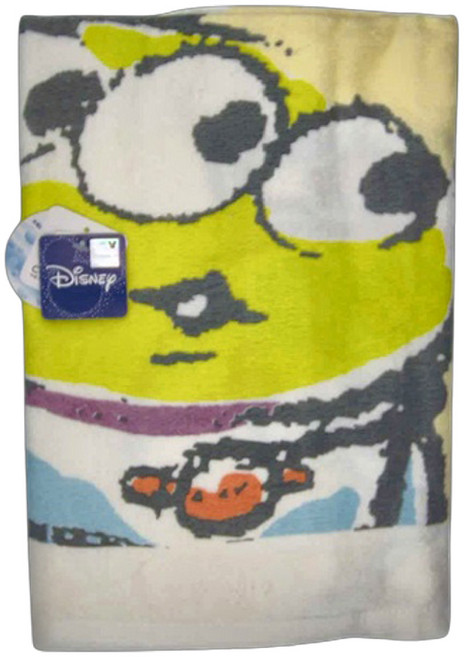 TOY STORY 玩具總動員 小浴巾 210g 60 x 110cm, 三眼怪 白色, 1條