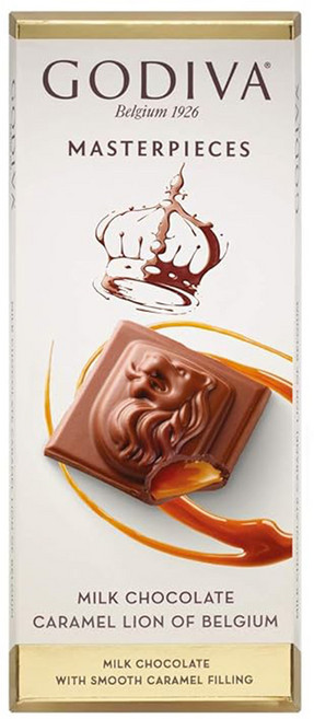 고디바 마스터피스 밀크초콜릿 카라멜, 86g, 1개