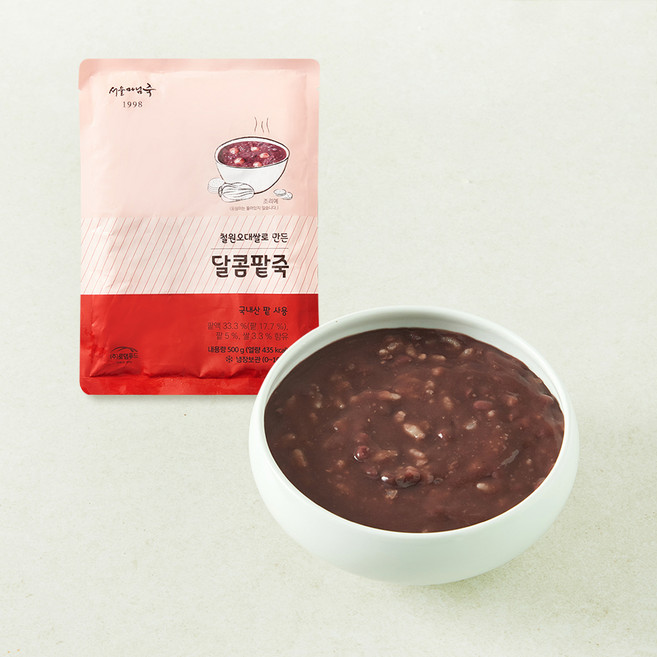 서울마님죽 달콤팥죽 (냉장), 500g, 1개