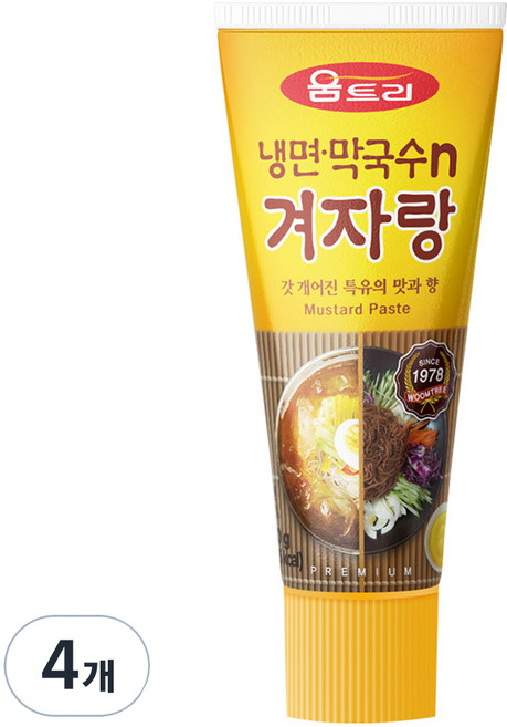 움트리 냉면 막국수n 겨자랑, 120g, 4개