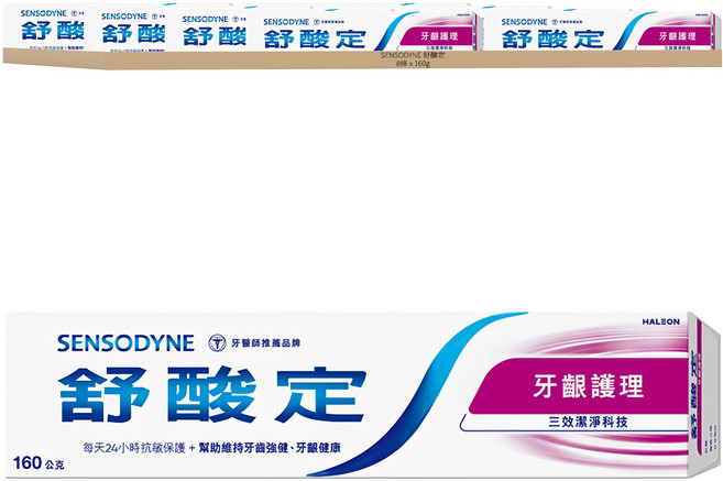 SENSODYNE 舒酸定 長效抗敏 牙齦護理牙膏, 160g, 8條