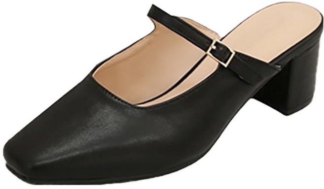 분홍코끼리 여성용 소피아 뮬 슬리퍼 6cm