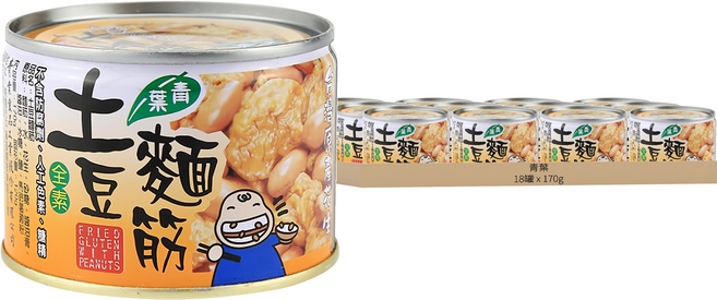 青葉 土豆麵筋, 170g, 18罐