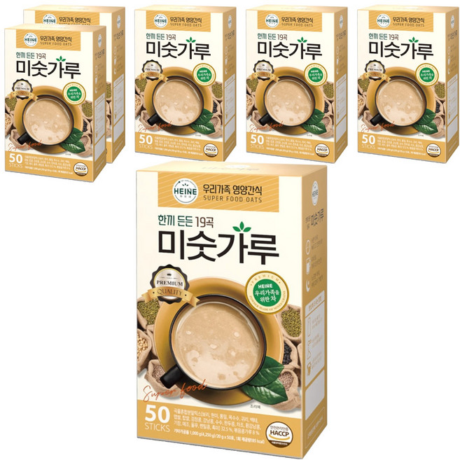 하이네 한끼든든 19곡 미숫가루, 1kg, 6개