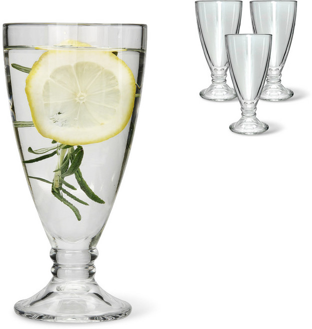 다이아글라스 유리 댈리아 고블렛 주스잔 330ml, 4개
