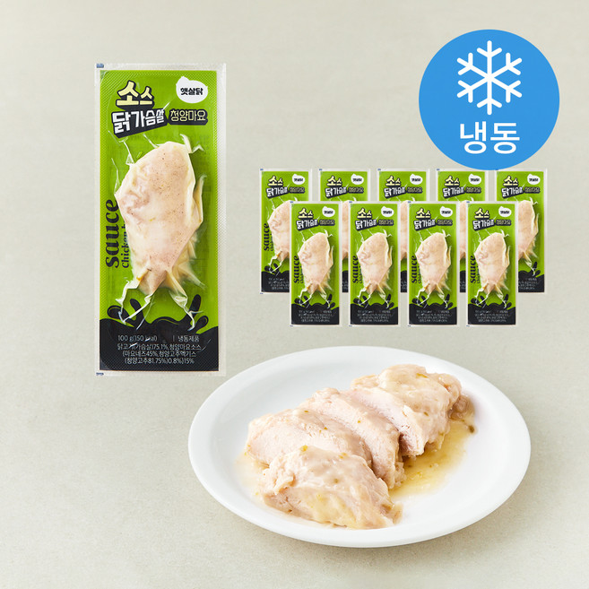 햇살닭 소스 닭가슴살 청양마요맛 (냉동), 100g, 1개입, 10개
