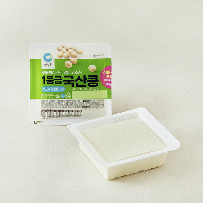 청정원 국산콩 고소한 두부, 560g, 1개