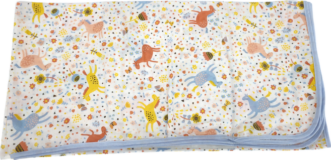 New Star 明日之星 親膚純棉紗布被 120 x 120cm 0-5歲, 動物印花
