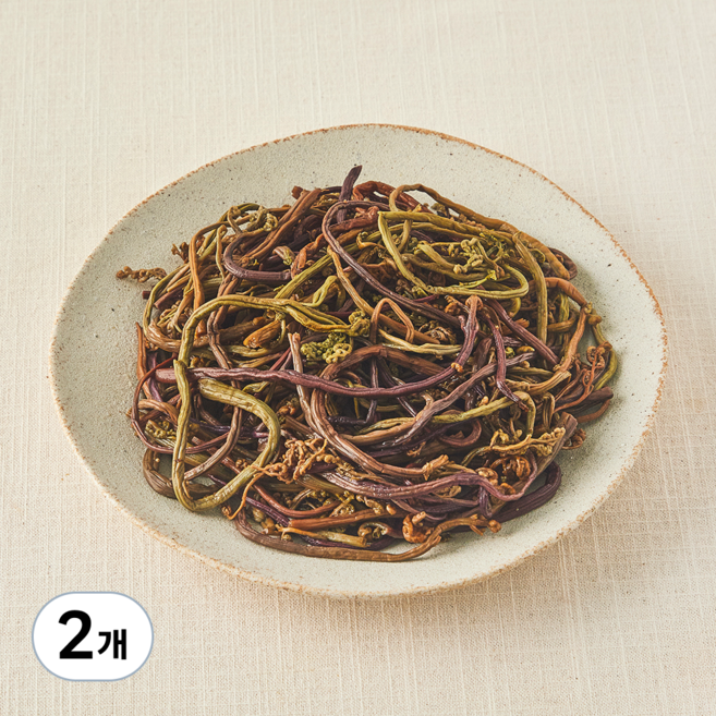 친환경 데친 고사리, 2개, 150g
