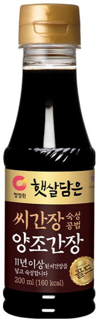 햇살담은 씨간장 숙성 양조간장 골드, 200ml, 1개
