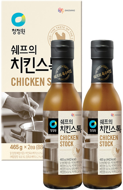 청정원 쉐프의치킨스톡 2p, 465g, 2개