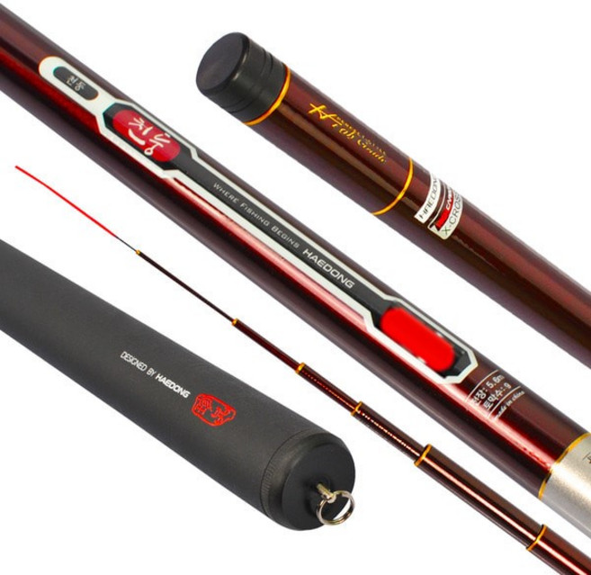 해동 천둥 민물 낚시대, 버건디 + 화이트