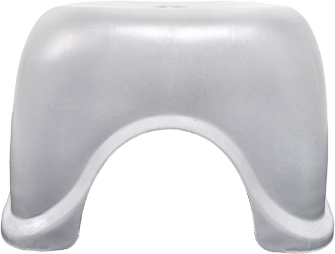 莫蘭迪色加厚四腳可疊加收納椅凳 小款 24 x 24 x 15cm, 時尚灰, 1個