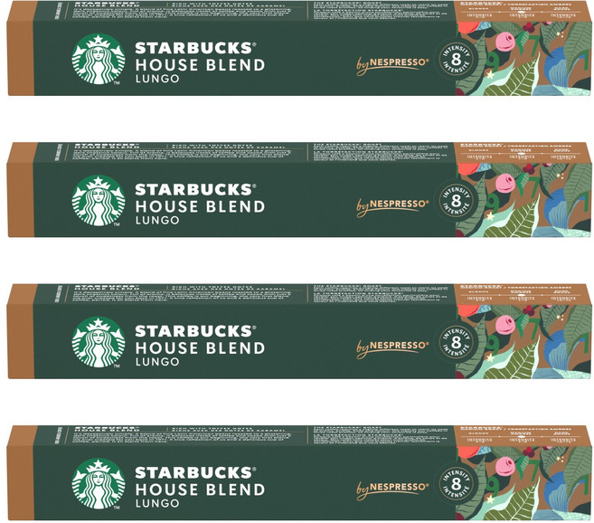 스타벅스 하우스 블렌드 by 네스프레소 캡슐커피, 5.7g, 10개입, 4개