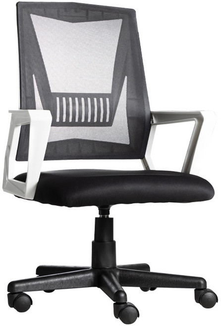 AMOS 亞摩斯 Knight摩登騎士透氣網面辦公椅 YON001WH, 白色