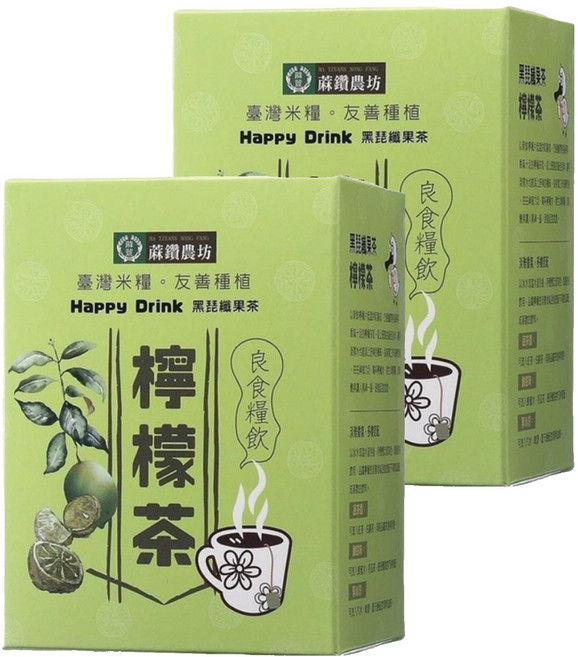 蔴鑽農坊 黑琵檸檬茶, 3g, 15包, 2盒